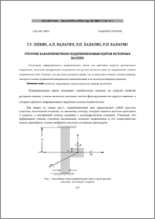 Упругие характеристики подшипниковых щитов роторных машин