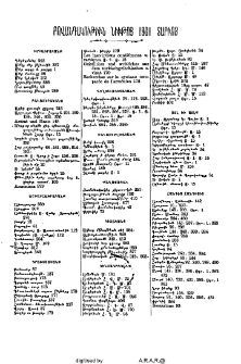 Բովանդակութիւն նիւթոց 1902 տարւոյ
