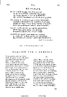 Requiem per L`Armenia