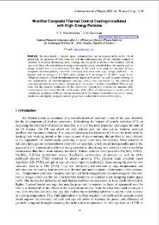 Modified Composite Thermal Control Coatings Irradiated with High−Energy Particles