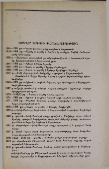Կարևոր դեպքերի ժամանակագրություն