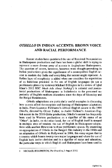 Othello in Indian accents: Brown Voice and Racial performance