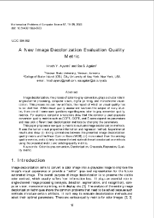 A New Image Decolorization Evaluation Quality Metric