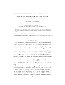 Ground states solutions for amodified fractional Schrödinger equation with a generalized Choquard nonlinearity