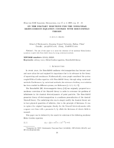 On the solitary solutions for the nonlinear Klein-Gordon equation coupled with Born-Infeld theory