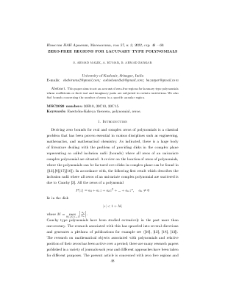 Zero-freeregions for lacunary type polynomials