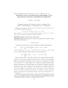 Infinitely many solutions for Kirchhoff type equations involving degenerate operator