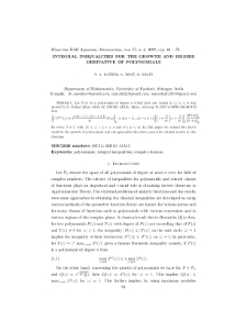 Integral inequalities for the growth and higher derivative of polynomials
