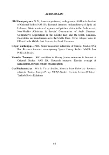 Authors List