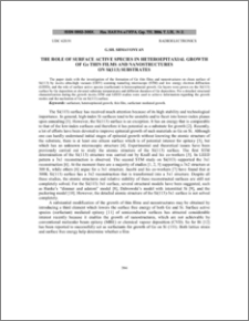 The role of surface active species in heteroepitaxial growth of ge thin films and nanostructures on si(113) substrates