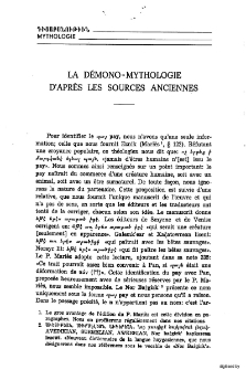 La Démono-Mythologie d'aprés les sources anciennes