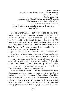 Cultural interactions of Safavid Iran with European countries