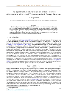 The Spectral Line Evolution in a Semi-infinite Atmosphere with Local Time-dependent Energy Sources