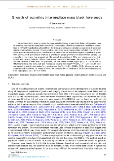 Growth of accreting intermediate mass black hole seeds