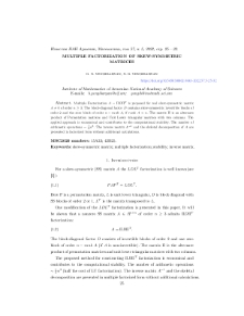 Multiple factorization of skew-symmetric matrices