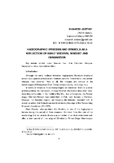 Hagiographic Episodes And Symbols As A Reflection Of Early Medieval Mindset And Imagination
