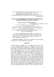 On two cyrtospiriferid brachiopod species from the lower famennian of central Armenia