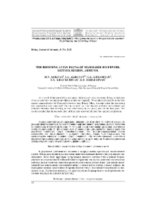 The Breeding Avian Fauna of Marmarik Reservoir, Kotayk Region, Armenia