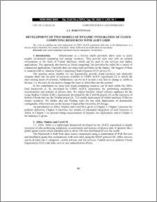 DEVELOPMENT OF TWO MODELS OF DYNAMIC INTEGRATION OF CLOUD COMPUTING RESOURCES WITH ALIEN GRID