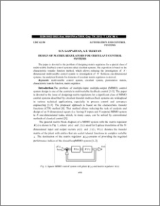 Design of matrix regulators for circulant control systems