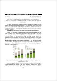 The agro product sorting system based on the degree of maturity