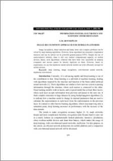Image recognition approach for mobile platforms