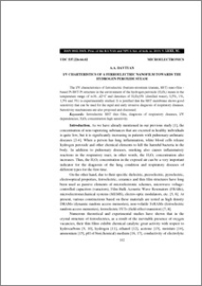 I/V characteristics of a ferroelectric nanofilm towards the hydrogen peroxide steam