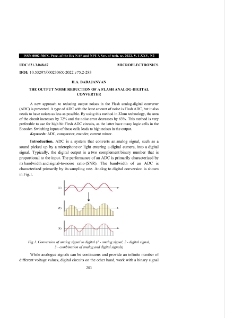The Output Noise Reduction Of A Flash Analog-Digital Converter