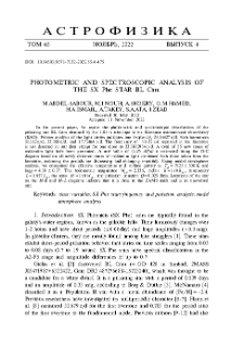 Photometric And Spectroscopic Analysis Of The Sx Phe Star Bl Cam