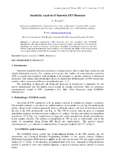 Sensitivity Analysis of Nanowire FET Biosensor
