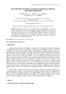 Polaronic Effects on the Electron Raman Scattering in a Spherical Anisotropic Quantum Dot