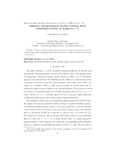 Periodic Orthonormal Spline Systems With Arbitrary Knots As Bases In H1(T)