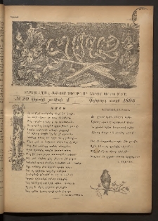 Տարազ, 1895, Վեցերորդ տարի, Թիւ 20 (Կիրակի, 4 Յունիսի)