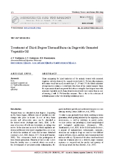 Treatment of Third-Degree Thermal Burns in Dogs with Ozonated Vegetable Oil