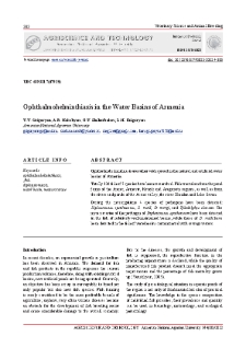 Ophthalmohelminthiasis in the Water Basins of Armenia