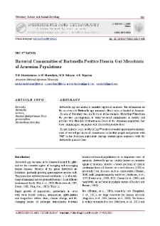 Bacterial Communities of Bartonella-Positive Fleas in Gut Microbiota of Armenian Populations