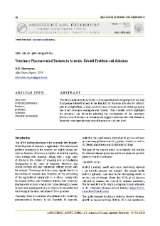 Veterinary Pharmaceutical Business in Armenia: Related Problems and Solutions