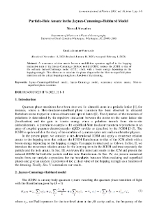 Particle-Hole Ansatz in the Jaynes-Cummings-Hubbard Model