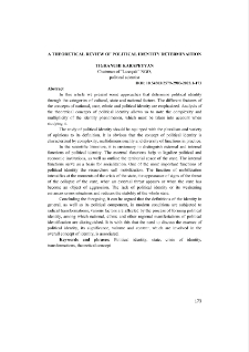 A Theoretical Review of Political Identity Determinaition
