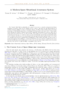 A Modern Space Situational Awareness System