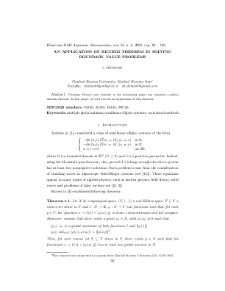 An application of Ricceri theorem in solving boundary value problems