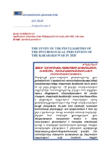 The Study Of The Peculiarities Of The Psychological Perception Of The Karabakh War In 2020