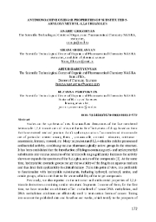Antimonoamine Oxidase Properties of Substituted 5-Aryloxymethyl-1,2,4-Triazoles