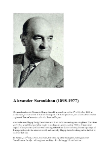 Alexander Saroukhan: cartoonist (1898-1977)