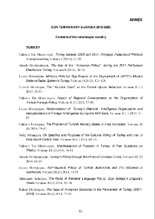 Contemporary Eurasia 2012-2023