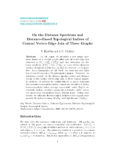 On the Distance Spectrum and Distance-Based Topological Indices of Central Vertex-Edge Join of Three Graphs