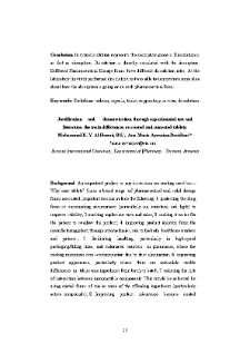 Justification and demonstration through experimental test and literature, the main differances on coated and uncoated tablets