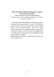 Research and evaluation of stability data of drug products in agreement with Armenian drug law-regulations