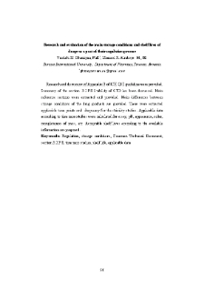 Research and evaluation of the main storage conditions and shelf lives of drugs as a part of their regulation process