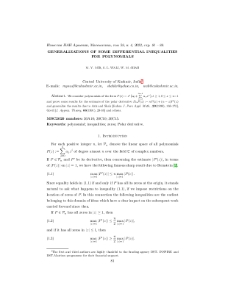 Generalizations of some differential inequalities for polynomials